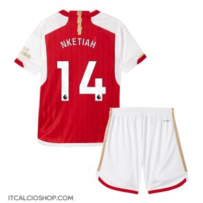 Arsenal Eddie Nketiah #14 Prima Maglia Bambino 2023-24 Manica Corta (+ Pantaloni corti)